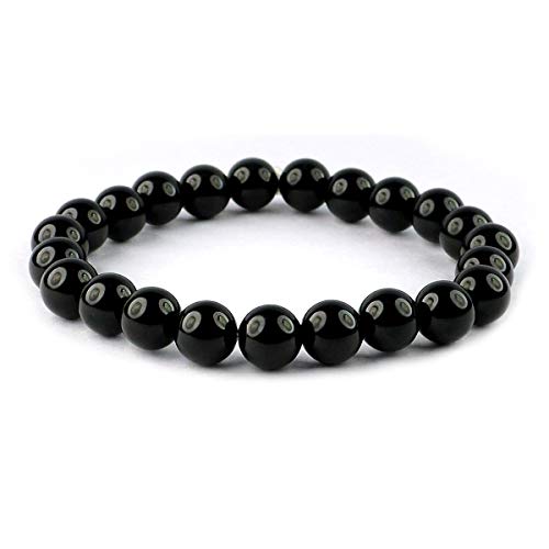 Image of Reiki Crystal Products Certified Natural Crystal Stone 8 mm Round Beads Bracelet for Men & Women | Reiki Charged Gemstone Bracelet | Multiple Stone Variants Available