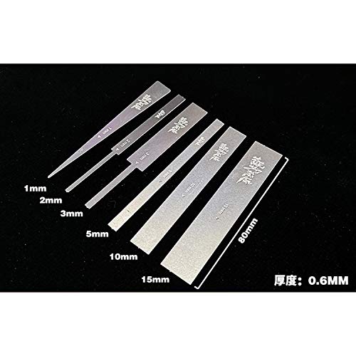 Military Model 6 In 1 Stainless Steel Sanding Rod Fine Polishing Article Hobby Grinding Tools #TOP1