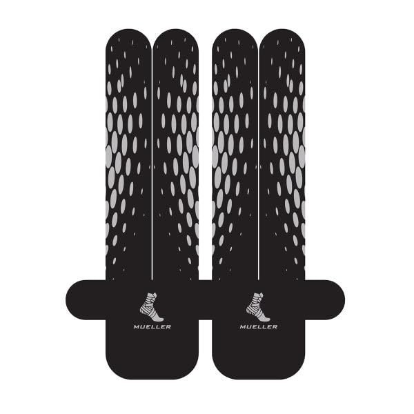 MUELLER EasyFit Bande de kinésiologie prédécoupée: Pre-Cut Strips Package, 6 Strips/Package (Bandes à Motif en Y prédécoupées EasyFit)