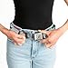 Hasbro Belt, Seatbelt Buckle Belt, Monopoly British UK Game Board Space Blocks, 30 to 44 Inches