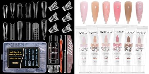 SUTOKAKA Polygel Nail Starter Kit for Nail Extension Professional All-in-One Kit for Home Manicure Salon