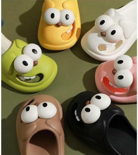Tongue Kiss Slippers, Tongue Slippers, Big Eye Dog Slipper, Kiss Slippers Big Eye Dog, 3D Big Eye Dog Fun Cartoon Package Head Slippers2