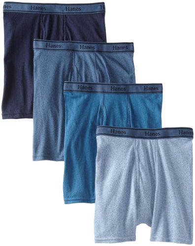 Hanes Men's Assorted Boxer Briefs 4-Pack