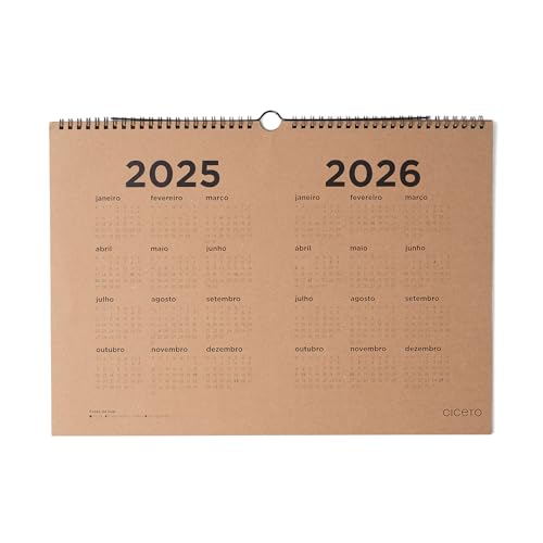 Calendario De Parede A3 Ciceros 2025 Kraft, Cicero