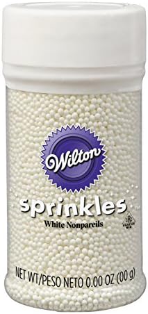 Wilton White Nonpareils Cake Decorating Supplies, 3 Ounce (Pack of 1)