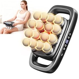 16 Heads Massage Gun Set, Body Massage for Back, Shoulders, Neck, Legs, Foot, Massage Gun deep Tissue Pain Relief, Percussion Massager with 3 Modes & 30 Intensity Levels, Gifts for Mom and Dad