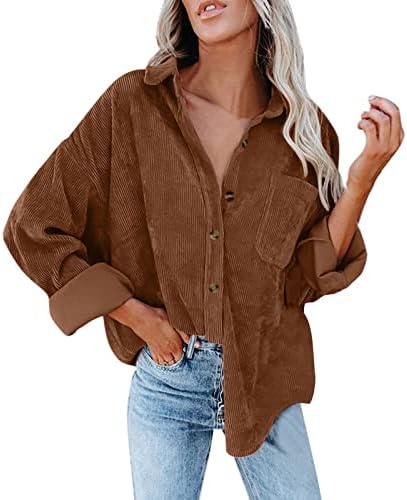 loveimgs Oversized Wafel Gebreid Shirt Vrouwen Herfst Shacket