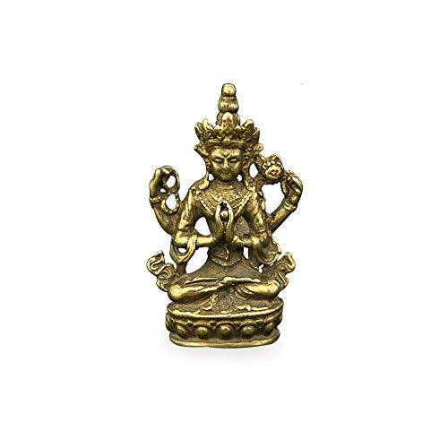 Statue de Bouddha en cuivre, une idée cadeau rétro originale pour vos proches
