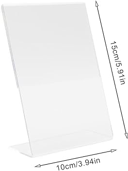 Amazon | 卓上 POP スタンド 6個 L型縦置き アクリル 透明 サイン