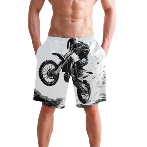 Fire Dragon and Ice Dragon Short Swim Trunks Men Quick Dry Mens Surf Shorts with Pockets3
