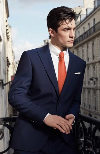 Image of Enlision Mens Ties Stripe Tie and Pocket Square Set Classic Formal Woven Neckties Handkerchief Cufflinks Wedding