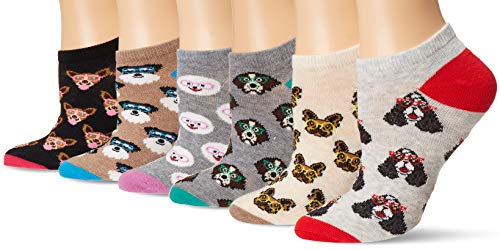 Image of K. Bell women's Fun Food & Drink Low Cut Socks - 6 Pairs - Cool & Cute Novelty Gifts