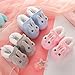 Baby Shoes Cute Fleece Warm Booties Shoes Fashion Printing Non Slip Breathable Toddler Baby Rain (Pink, 12-18 Months)