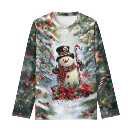 Image of Girls Long Sleeve Shirts Casual Crewneck Soft T-shirts for Girls 3-16 Years Old