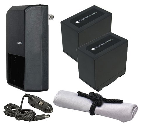 Baterías para Panasonic HC-X1000 con cargador de viaje AC/DC pack de 2 unidades inteligentes