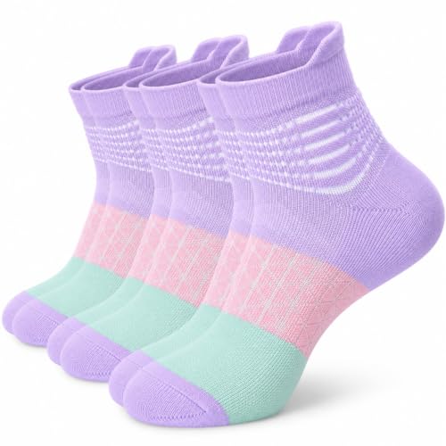 Image of IRAMY Compression Ankle Support Socks Women Wicking Cushioned Athletic Plantar Fasciitis Relief 3 /4 /6 Pairs