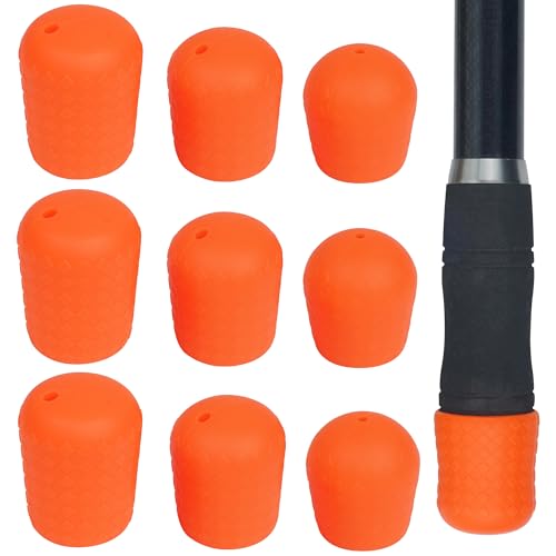 Coussin de canne à pêche silicone antidérapant protection orange durable - 2