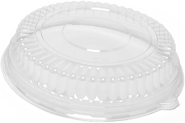 Round Pet Dome Lids (Platters & Trays Sold Separately), 12" Clear, Case 25 | Quantity: 25 | Diameter - 12''