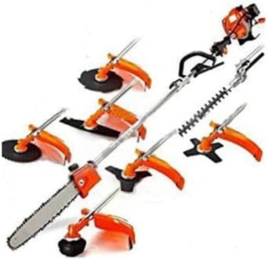 CHIKURA 62CC Weed Eater 8 in 1 Hedge Trimmer brushcutter Grass stimmer Gasoline 2 Stroke Lawnmower