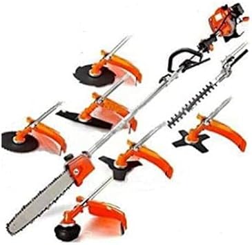 lecoo CHIKURA 62CC Weed Eater 8 in 1 Hedge Trimmer brushcutter Grass stimmer Gasoline 2 Stroke Lawnmower