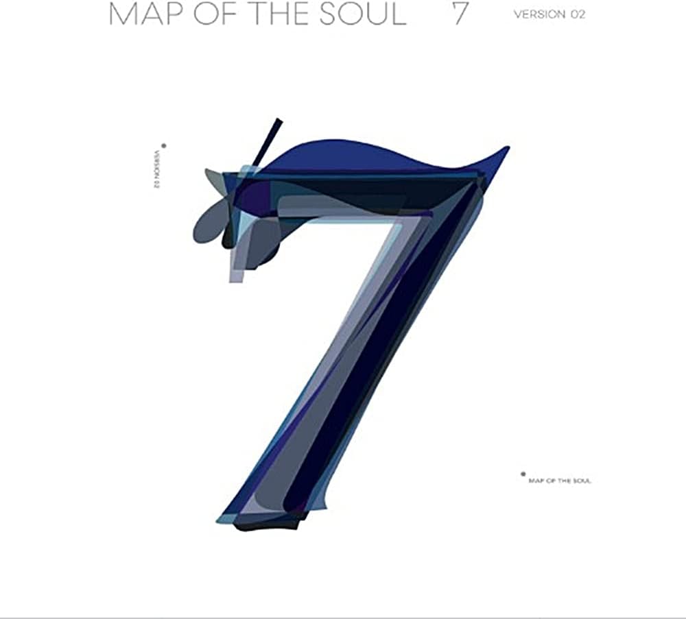 K-POP BTS - MAP of The Soul : 7, Version 2 Cover incl. Album, Folded Poster, Extra Photocards Set