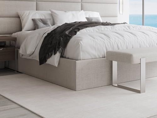 VANT Upholstered Platform Bed - King Size - Weave Moodust