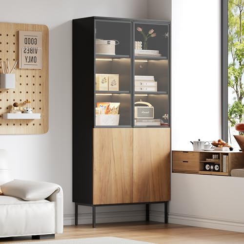 Lexiou Vitrina con Puertas de Cristal,...