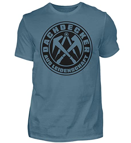 T-shirt Couvreur de la passion noir pour homme idéal sur le chantier