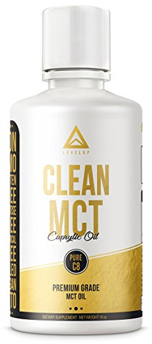 Clean MCT Oil: 100% Pure C8 Caprylic Acid Triglycerides | Best Ketogenic Supplement for Everyday Use | The Ultimate Keto Coffee Fat for Ketones | by LevelUp® (16oz) Clean MCT Oil: 100% Pure C8 Caprylic Acid Triglycerides | Best Ketogenic Supplement for Everyday Use | The Ultimate Keto Coffee Fat for Ketones | by LevelUp® (16oz)