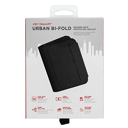 KeySmart KS837BLK Urban Bi-Fold Portafogli RFID Protection2