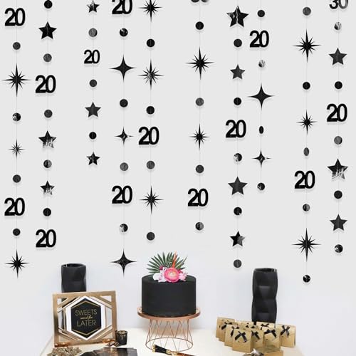 Saludos a 20 años pancarta decorativa para colgar en fiestas sorpresa de cumpleaños 2