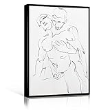 BLACK AND WHITE POSTER Gay Erotic Art Gay Print Gay Poster Male Line Art Men Line Sketch Minimalist...