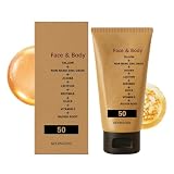Protector Solar Mineral SPF 50, Protector Solar, r Sola-r Orgánico Con,Hidratación Facial Y Corporal, Crema Solars Óxido Zinc Para Pieles Secas Y Sensibles