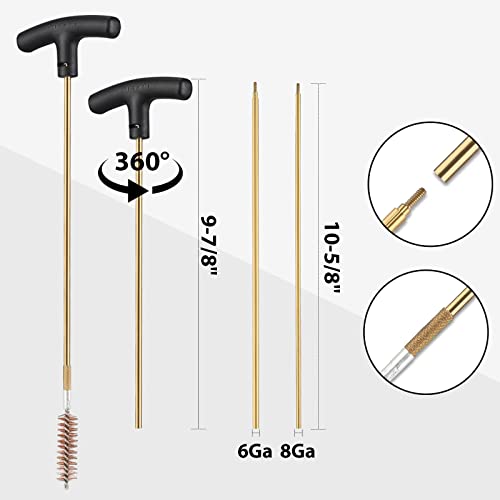 Flissa Universal Gun Cleaning Kit, Metal Brushes Gun Cleaning Tool Set For Pistols Hunting Handgun Shot Guns Rifle With Travel Size Portable Case #TOP2