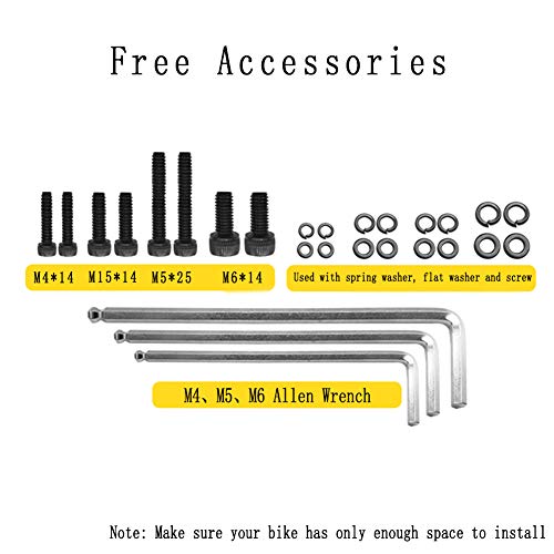 image for WADEKING Quick-Release Bike Pegs, Suitable for 3/8-inch Axles, with To