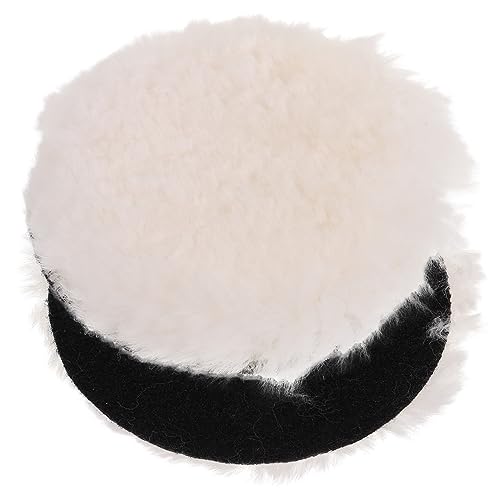 BELLIFFY 2 Piezas Almohadillas Lana Pulido Disco Coche Limpiador Detallado Suave