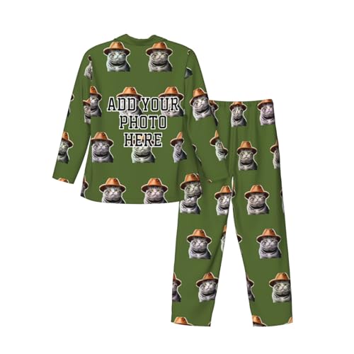 Personalized Pajamas Custom Face Photo Matching Funny Pajamas Set for Men Birthday Sleepsuit Christmas Gists For Him2