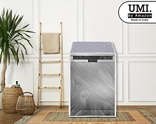Image of Amazon Brand - Umi. Dishwasher Cover Suitable for Bosch of 12, 13, 14, and 15 Place Setting (63X63X81CMS, White & Grey)
