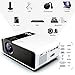 GRC Mini Projector, 1080P HD Supported Portable Movie Projector with 45000 Hrs LED Lamp Life, Compatible with TV Stick Video Game HDMI USB AV DVD for Multimedia Home Theater, Projector for outdoor