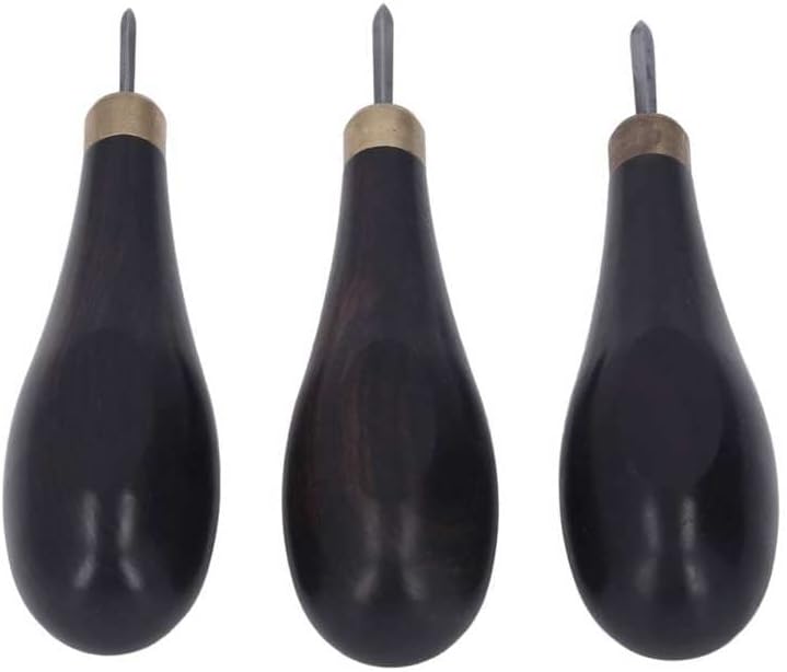 Sandalwood Stitching Awl Strong Penetration Leather Craft Sewing Awl for Sewing for DIY Leather