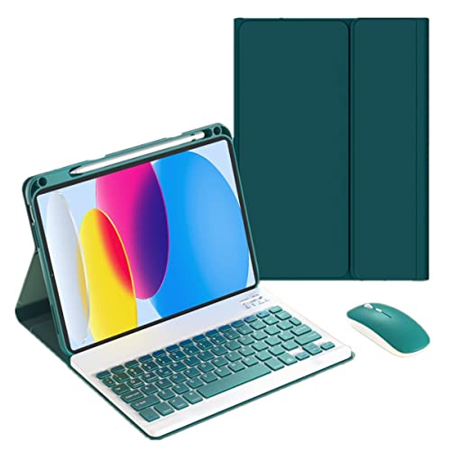 CX}EXt iPad 10i2022jL[{[hP[X   iPad 10 J[L[{[h fB[X yz_[  ^ BluetoothL[{[ht Jo[ (iPad 10i2022j, [)