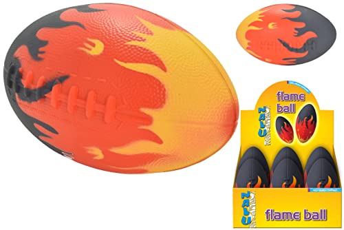 Ballon de rugby enflammé en PU 20,3 cm (8')