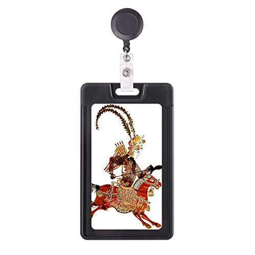 Porte-badge rétractable jeu d'ombres enrouleur carte identification