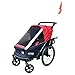 Papilioshop KORE Rimorchio Passeggino per Il Trasporto di 1 Bambino in Bici (Rosso)