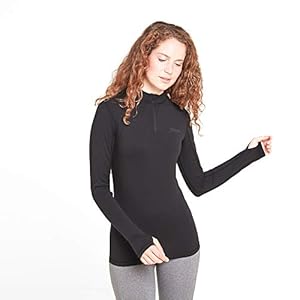 TOG24 Snowdon Women’s Zip Neck Base Layer, Ultra Warm Supersoft Temperature Regulating Thermal Underlayer, Anti Chafe Seams Quick Moisture Wicking, Perfect for Running Hiking Biking Camping Skiing