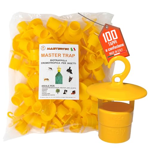 Mastertec Master Trap, 100 Pezzi, Trappola Mosche, Calabroni, Vespe, Cimici