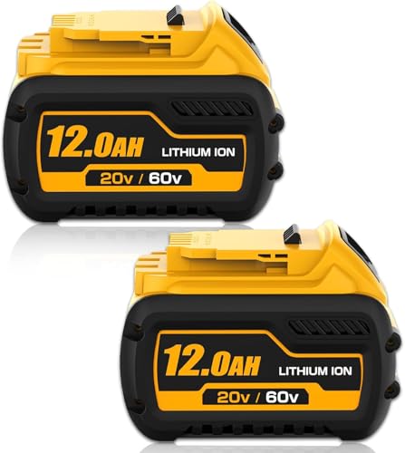 DCB609 12.0Ah Replacement for Dewalt 20V/60v Flexvolt Battery(2PC-60V)