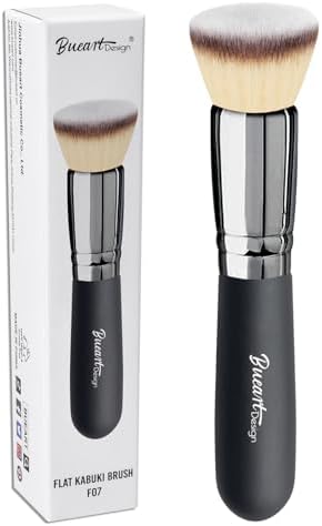 Bueart Design Flat Top Kabuki Foundation Makeup Brush,Soft Dense Bristles