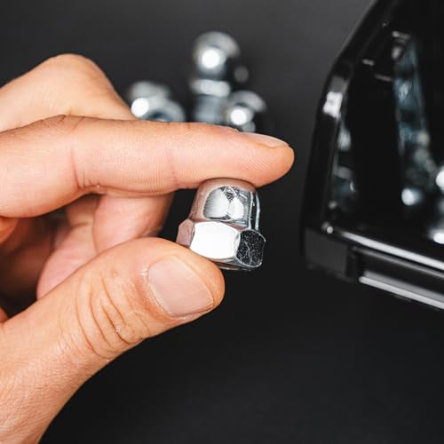 HELPMATE – M12 Hutmuttern DIN 1578 – galvanisch verzinkter Stahl – 25 Stück – Sechskant-Hutmuttern zum Schutz und zur Befestigung von Schraubenenden