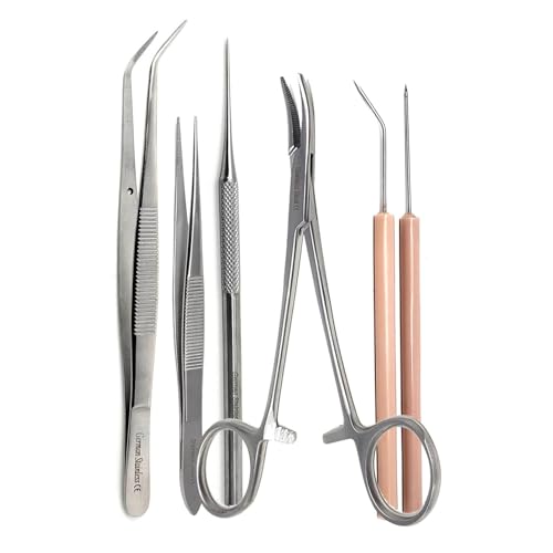 A2Z 6 Pcs Rerooting Tool for Doll Hair Rooting Reroot Rehair Needles Stainless Steel Doll Making Kit Reborn Hair Rooting Tool Doll Rooting Tool Doll Making Supplies for DIY Doll Hair Root Making Tools